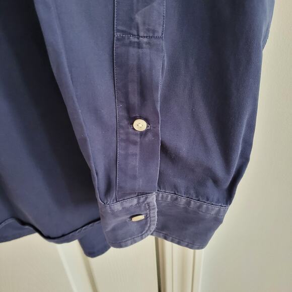 Ralph Lauren XXL Men’s Button Down Shirt Bundle Classic Fit Navy & Blue Stripe - Picture 9 of 12